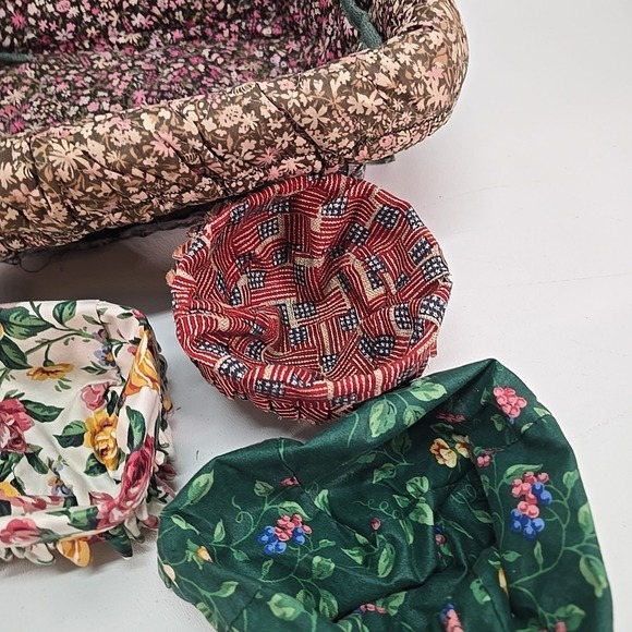 Longaberger Basket Fabric Liner Lot Mixed Small Med large - Picture 8 of 16